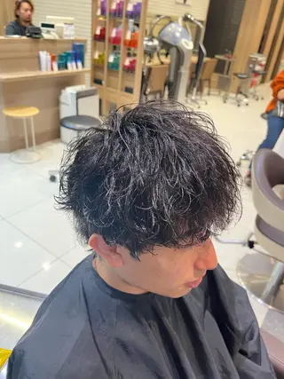 パーマ メンズ SENA 再現性 パーマと縮毛矯正のヘアスタイル