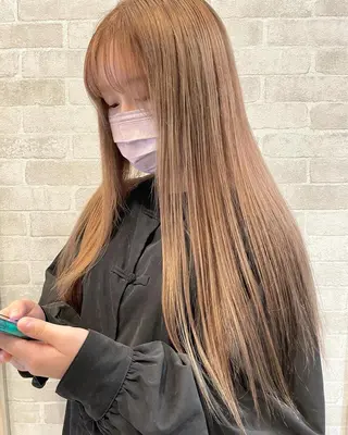 ロング カラー 田中   麗彩也のヘアスタイル