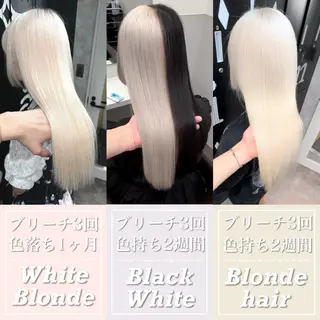 カラー 💗ツヤ髪ハイトーン 💗RIKOのヘアスタイル