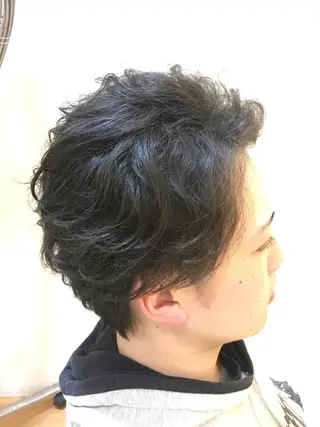 ショート パーマ メンズ メンズカット 三村洸斗のヘアスタイル