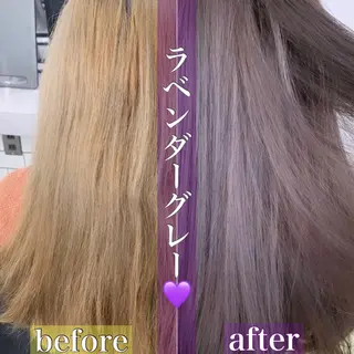 セミロング カラー 🌸MAYU🌸 ハイトーン➕レイヤーのヘアスタイル
