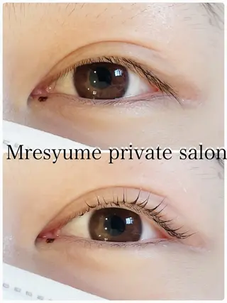 マツエク・マツパ Mresyume MAYUのマツエク・マツパデザイン