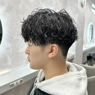 パーマ メンズ メンズパーマ🔵 ブリーチ✨原田慎也のヘアスタイル