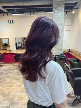 ロング カラー YUI/ ブリーチカラー🌷のヘアスタイル