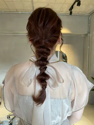 ヘアアレンジ イズミ ナナコのヘアスタイル