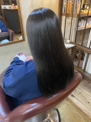 セミロング カラー 千壽 ちよのヘアスタイル