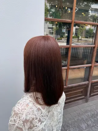 カラー 縮毛矯正／艶カラー アオキタイキのヘアスタイル