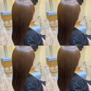 ロング 金島 青のヘアスタイル