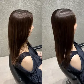 セミロング 髪質改善ヘアケア 艶髪特化/上田のヘアスタイル
