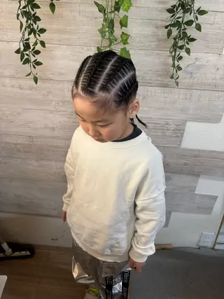 ヘアアレンジ キッズ 早朝✨ヘアセット 着付け/清水玲歌のヘアスタイル