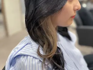 セミロング カラー 《髪質改善・縮毛矯正 /ブリーチ》坂本爽のヘアスタイル