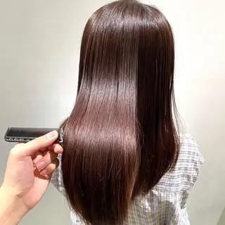 セミロング 長町/酸性ストレート /曲がる縮毛矯正のヘアスタイル