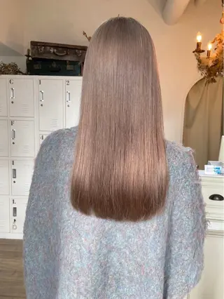 ロング mio♡ベージュ特化 🎀透明感カラーのヘアスタイル