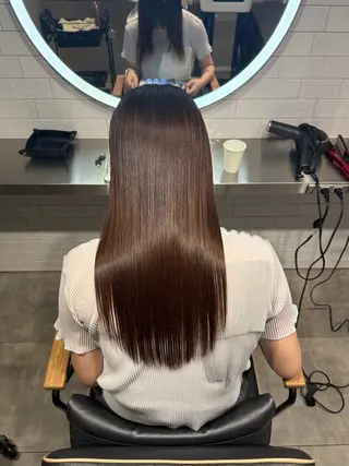 ロング ハイトーンカラー 縮毛矯正/ジャックのヘアスタイル