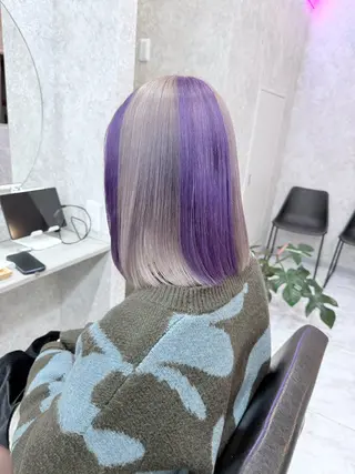 ショート カラー 🌺ハイトーン🌺 矢葺 なぎさ🌺🌺のヘアスタイル