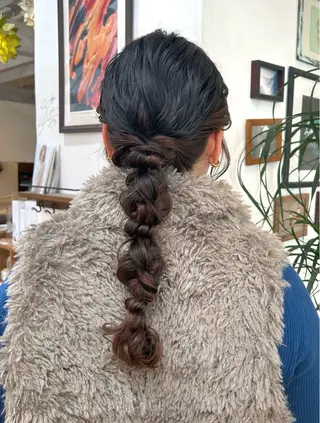 ロング ヘアアレンジ ✂︎店長✂︎ ちさきのヘアスタイル