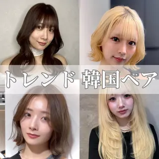 ミディアム カラー ヘアアレンジ RYU韓国ヘア/レイ ヤー/透明感艶カラーのヘアスタイル