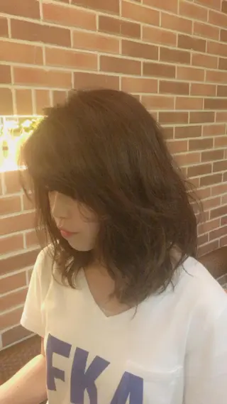 ミディアム カラー パーマ Blossom大塚 ディレクター永野のヘアスタイル