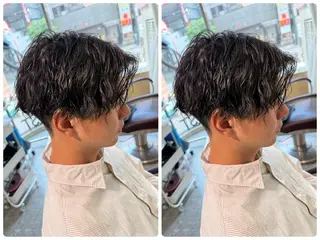 カラー パーマ メンズ 立川サラスト/ ku-ta🎟のヘアスタイル