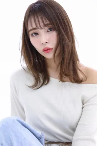 セミロング カラー 櫛部洸貴/ 頭皮改善、髪質改善のヘアスタイル