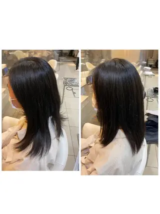 ミディアム パーマ 塩谷黎✨イルミナ カラーメンズパーマ✨のヘアスタイル