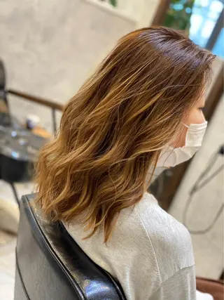 ミディアム カラー パーマ ヘアアレンジ メンズ キッズ ネイル マツエク・マツパ アイブロウ ドライ カット✂️髪質改善のヘアスタイル