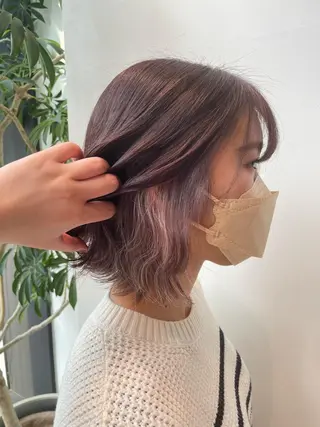 ミディアム カラー カラーリスト／アイ リスト／牛込萌香🫧のヘアスタイル
