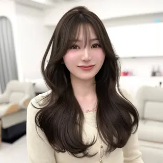 ロング カラー 韓国ヘア🇰🇷× 髪質改善🫧テルのヘアスタイル