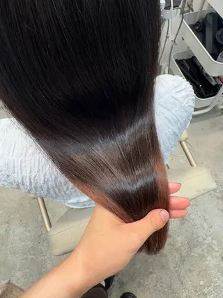 ロング 透明感カラー／ パーマ／まりなのヘアスタイル