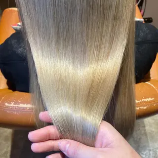 ロング カラー 髪質改善×矯正🫧 韓国ヘアasamiのヘアスタイル