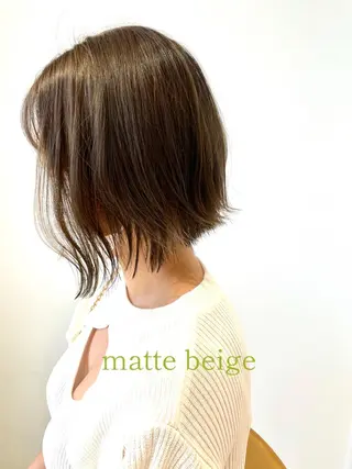 ミディアム カラー ショートヘアカラー 山本のヘアスタイル