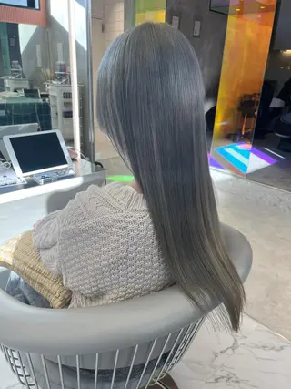 ロング Yurina 💖透明感カラー💖のヘアスタイル