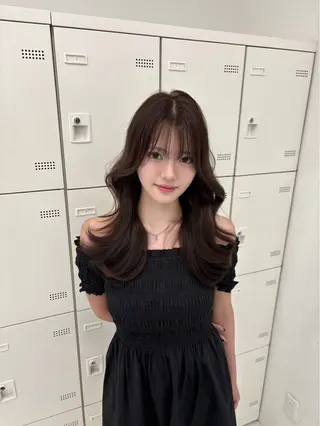 セミロング カラー パーマ ヘアアレンジ メンズ ♡ 𝐑𝐈𝐎♡のヘアスタイル