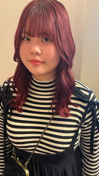 ミディアム 【美ボブ.艶カラー. 梅田茶屋町】midoのヘアスタイル