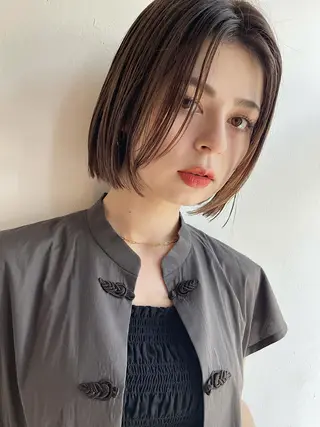 ショート カラー 透明感・艶カラー/ 坂田友梨奈のヘアスタイル