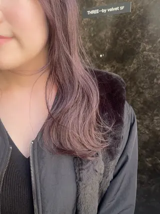 セミロング カラー ダブルカラー /まつ毛パーマ🎀のヘアスタイル