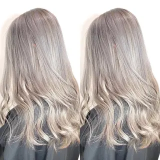 ロング カラー 🌙HIZUKI🌙 ハイトーン 艶髪のヘアスタイル