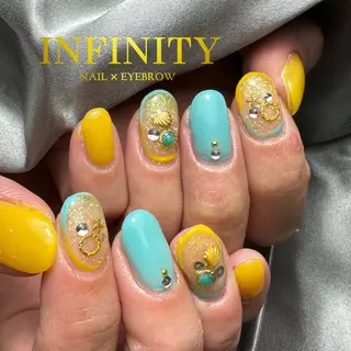 ショート カラー メンズ キッズ ネイル アイブロウ INFINITY Sachiのネイルデザイン