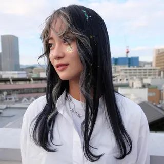 ロング カラー ヘアアレンジ TIDEHAIR SHIHOのヘアスタイル