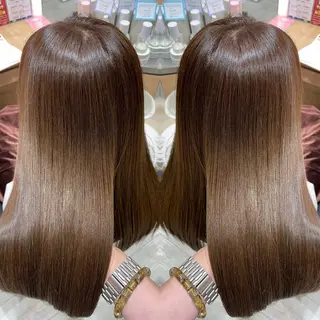 ロング カラー パーマ 🦋透明感カラー / 森脇　大登のヘアスタイル