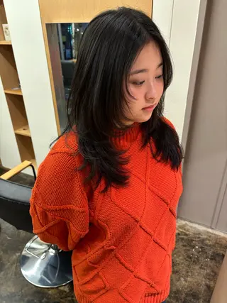 セミロング 美空🐇 レイヤー / 透明感カラー🩰のヘアスタイル