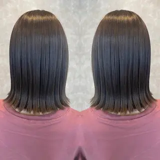 セミロング カラー tocca 💜石田愛結💜のヘアスタイル