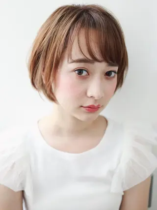 ショート アンブレラカラー💫 フェイスフレーミングのヘアスタイル