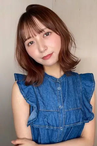セミロング カラー ヘアアレンジ Hiroshi ヒロシのヘアスタイル