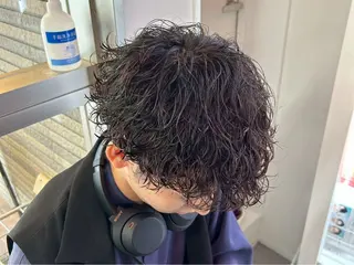 メンズ 【毎朝セット3分】 メンズパーマ　真人のヘアスタイル