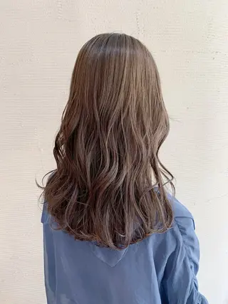 ロング カラー 岡山駅/髪質改善 透明感カラー🐼のヘアスタイル