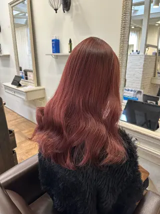 ロング カラー 久田 知奈梨のヘアスタイル