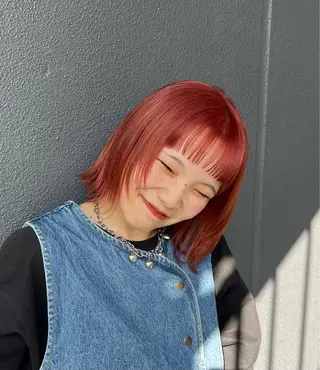 ショート カラー 赤みゼロ/透明感 カラー🌿KANTAのヘアスタイル