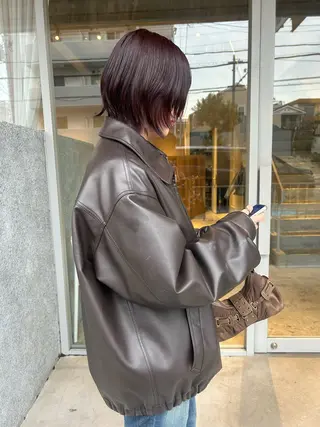 ミディアム ✧ブリーチ/レイヤー /momo✧のヘアスタイル