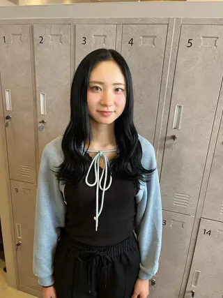 ロング 福島 果音のヘアスタイル